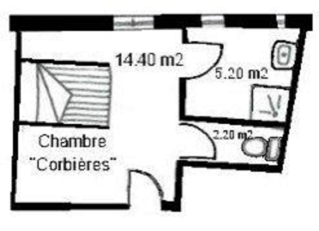 לינה וארוחת בוקר Portel-des-Corbieres Relais De Tamaroque חדר תמונה